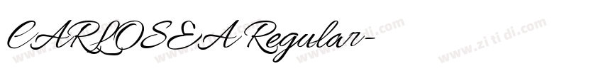 CARLOSEA Regular字体转换 CARLOSEA Regular字体转换